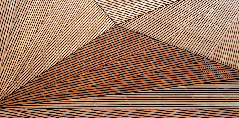 Timber cladding representing product certification of construction materials.